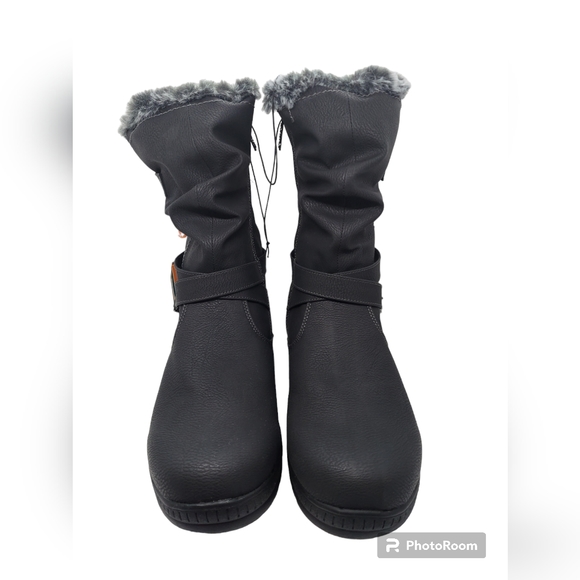 Sporto Waterproof Park City Black Winter Boots Women's Size 10M NWT - Picture 4 of 6